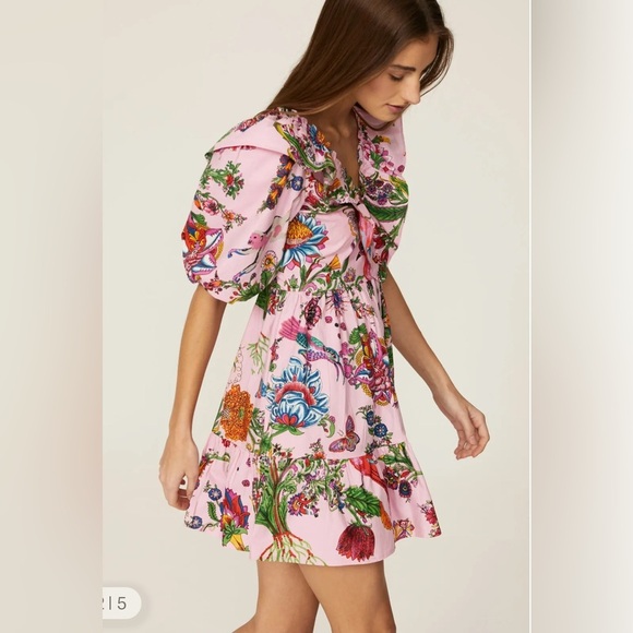 Banjanan Scorpio Tropical Pink Dress- Medium - Picture 3 of 10